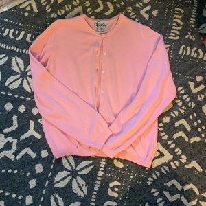 Lilly Pulitzer Pink Button-up Cardigan
